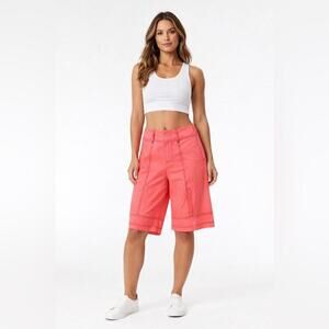 NWT $98 FREE PEOPLE All Star Shorts in Neon Coral  SIZE M